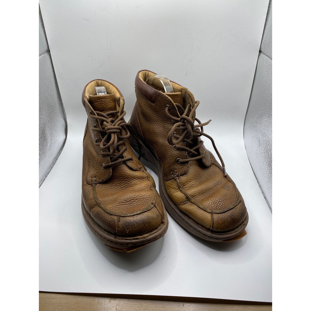 J.M. Weston Leather Ankle Boots Lace Up Casual Brown‎ Size 11N